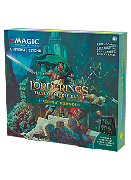 Lord of The Rings - Holiday Scene Box - Aragorn at Helm's Deep